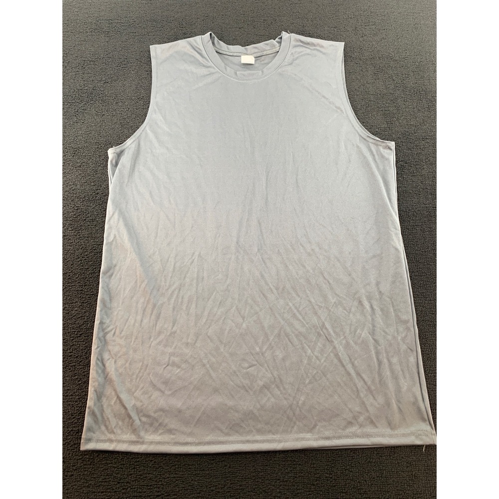 C2 Sport Gray Sleeveless Athletic T-Shirt‎ Tank Top Size Large